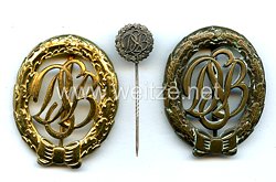 Bundesrepublik Deutschland ( BRD ) Deutscher Sportbund Abzeichen Bronze und Gold und Miniatur 