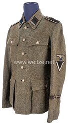 Waffen-SS Feldbluse M 43 für einen SS-Sturmann und Panzergrenadier der Leibstandarte-SS "Adolf Hitler"