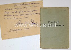Kennbuch eines russischen Freiwilligen in der deutschen Wehrmacht
