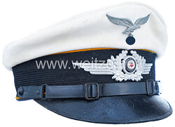 Luftwaffe weiße Sommerschirmmütze für Mannschaften und Unteroffiziere Fliegertruppe bzw. Fallschirmjäger