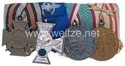 Ordensschnalle eines Polizei-Beamten im III. Reich und Veteranen des I. Weltkrieges
