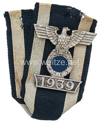 Wiederholungsspange 1939 für das Eiserne Kreuz 2. Klasse 1914 - 1. Modell