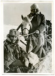 Waffen-SS Pressefoto: Ritt und Fahrt durch Sowjetland 21.3.1942