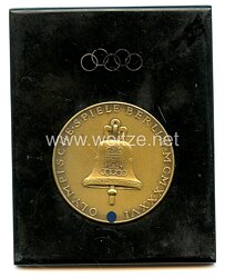XI. Olympischen Spiele 1936 Berlin - bronzene Erinnerungsmedaille in Bakelithalterung