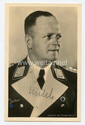 Luftwaffe - Originalunterschrift von Ritterkreuzträger General der Flieger Erhard Milch