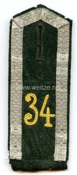 Wehrmacht Heer Einzel Schulterklappe für einen Unteroffizier der Nachrichten-Abteilung 34.