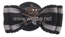 Preussen Hausorden Hohenzollern Kreuz der Ritter mit Schwertern - Knopflochdekoration