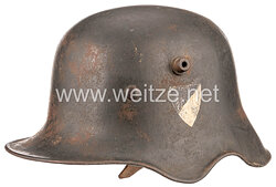 Deutsches Reich 1. Weltkrieg/Reichswehr Stahlhelm M 18 Kavallerie mit Ohrenausschnitt
