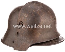 Deutsches Reich 1. Weltkrieg Stahlhelm M 1916 mit Stirnschild