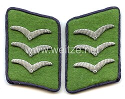 Luftwaffe Paar Kragenspiegel für einen Obergefreiten des Sanitätswesen in der LW-Felddivision