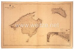 Kriegsmarine Seekarte: Maßstab 1:200 000 Mittelmeer Balearen = Mallorca und Menorca