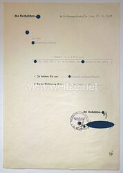 Waffen-SS - Originalunterschrift von Reichsführer-SS Heinrich Himmler