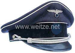 Allgemeine SS schwarze Schirmmütze aus dem Besitz von SS-Untersturmführer Walter Obermann, Stammabteilung 2
