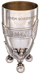 Preußen Silberpokal für den Scheidenden Hauptmann «Zunehmer» im Infanterie-Regiment Graf Kirchbach (1. Niedersächsisches) Nr. 46