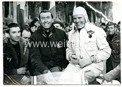 III. Reich Pressefoto: Das 1000 KM-Autorennen gewann Biondetti in einem mittelgroßen Alfa Romeo mit über 135 Km pro Stunde