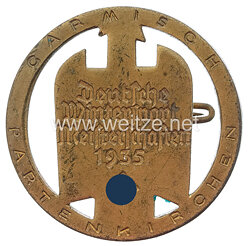 III. Reich - Erinnerungsabzeichen an die Deutsche Wintersport Meisterschaften 1935 Garmisch-Partenkirchen