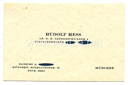 III. Reich - Visitenkarte von dem Stellvertreter des Führers Rudolf Heß