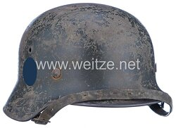 Waffen-SS Stahlhelm M 40 mit 1 Emblem
