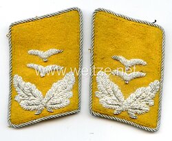 Luftwaffe Paar Kragenspiegel für einen Oberleutnant der Fliegertruppe