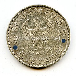 III. Reich Geldmünze 5 Reichsmark 1935