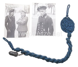 Kriegsmarine - Schützenschnur für Gewehrschützen 2. Stufe mit silberner Eichel