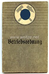 III. Reich - Bergbau Betriebsverordnung der Zeche Bruchstrasse 