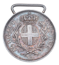 Italien 2. Weltkrieg Silberne Tapferkeitsmedaille "Al Valore Militare"