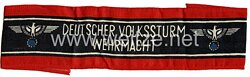 Armbinde "Deutscher Volkssturm Wehrmacht"