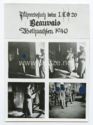 III. Reich Pressefoto, Adolf Hitler beim Besuch I.K.G.26. Weihnachten 1940