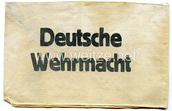 Armbinde "Deutsche Wehrmacht" für Zivilangestellte der WH