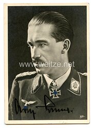 Luftwaffe - Originalunterschrift von Ritterkreuzträger Oberst Adolf Galland