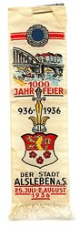 III. Reich - 1000 Jahrfeier 936-1936 der Stadt Alsleben a.S. 25. Juli - 2. August 1936