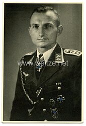 Luftwaffe - Originalunterschrift von Ritterkreuzträger Hauptmann Otto Ernst Gemünden