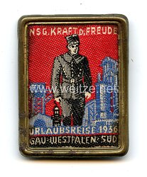 NS.- Gemeinschaft " Kraft durch Freude " ( K.d.F.) - Urlaubsreise 1936 Gau Westfalen-Süd