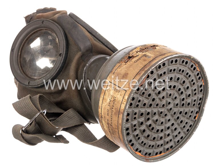 Luftschutz Gasmaske M30 und Tornister Bild 2