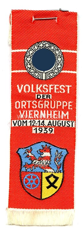 III. Reich - NSDAP - Volksfest der Ortsgruppe Viernheim vom 12.-14. August 1939