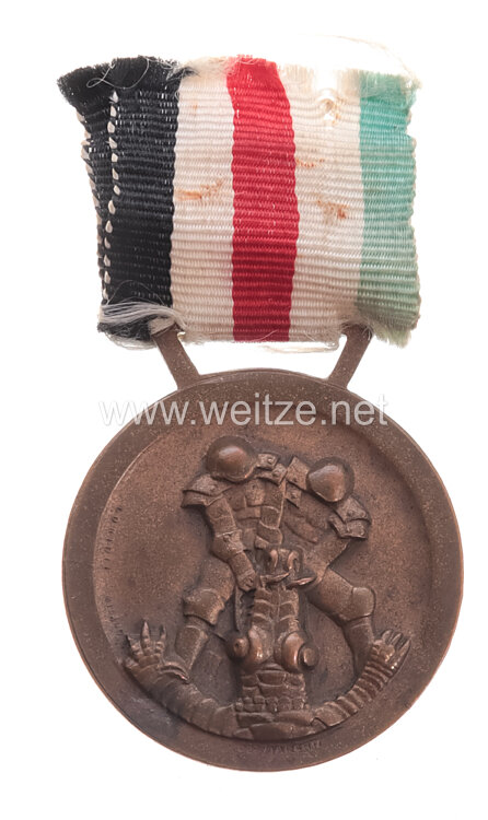 Deutsch-Italienische Erinnerungsmedaille an den Afrika-Feldzug in Bronze Bild 2