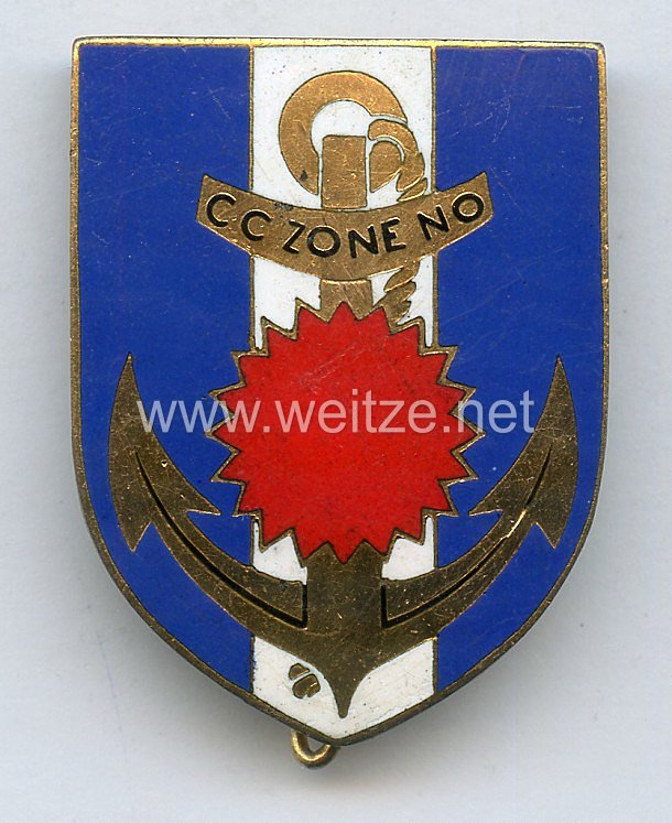 Frankreich Abzeichen  C.C ZONE N.O - Compagnie Commandement Zone Nord-Ouest. Indochina 