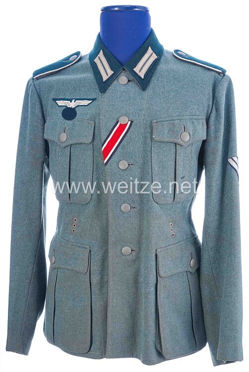 Wehrmacht Heer Feldbluse M 36 für einen Obergefreiten der Infanterie Bild 2