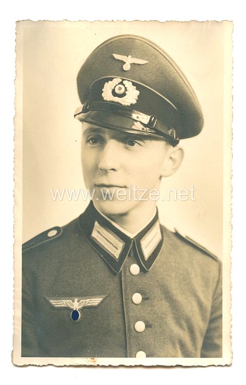 Wehrmacht Heer Portraitfoto, Soldat mit Schirmmütze - Heer 1933 - 1945 - Fotoalben ...