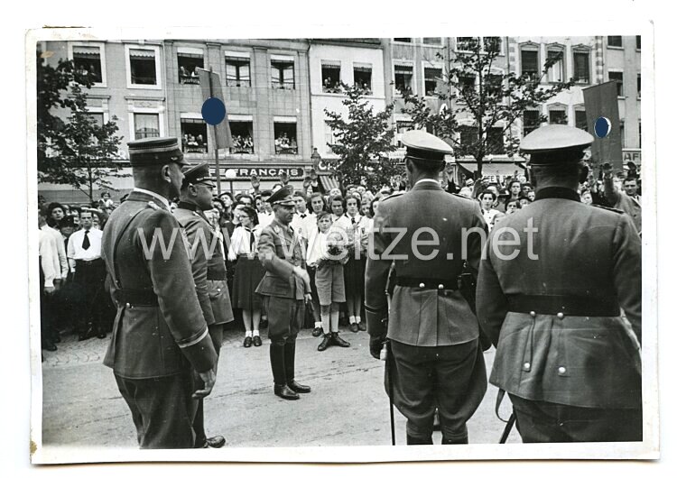 III. Reich Pressefoto: Gauleiter Simon zum ersten Mal in Luxemburg 28.12.1940