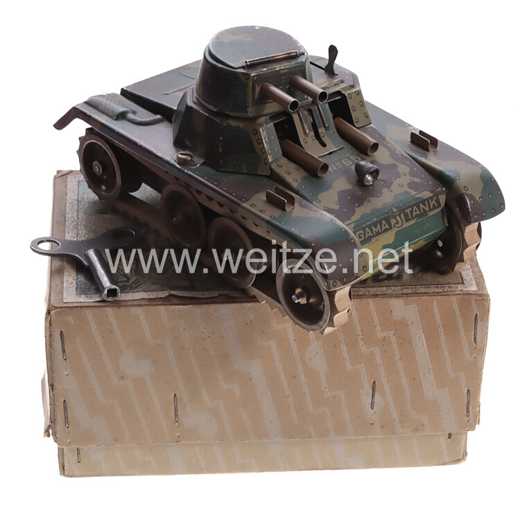Blechspielzeug - Gama Tank 65, im original Karton