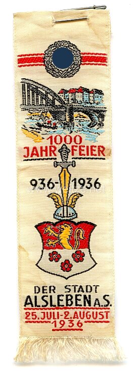 III. Reich - 1000 Jahrfeier 936-1936 der Stadt Alsleben a.S. 25. Juli - 2. August 1936