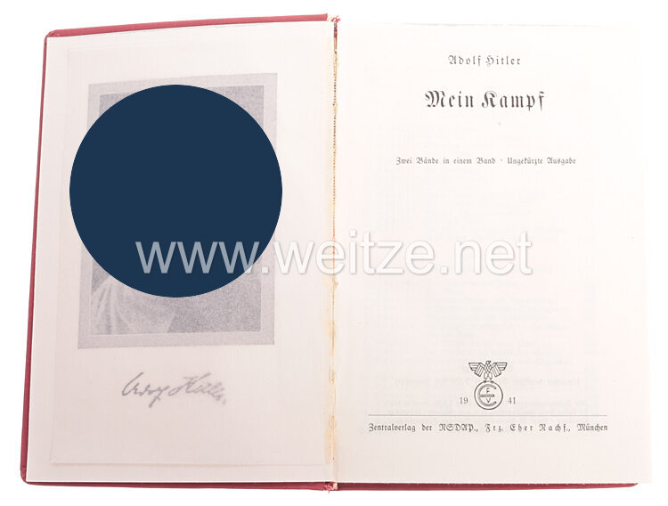 Mein Kampf - Dünndruckausgabe oder Feldpostausgabe von 1941 Bild 2