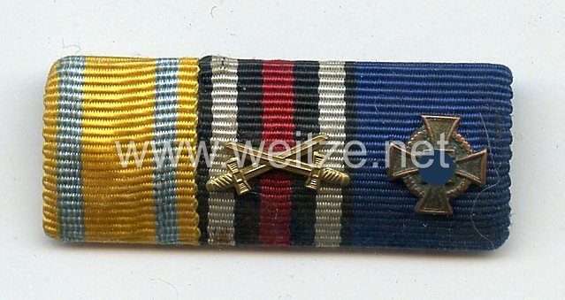 Bandspange für einen sächsischen Veteranen des 1. Weltkriegs uns späteren Beamten