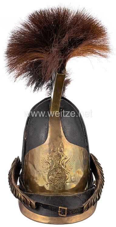 Zaristisches Rußland Helm für Mannschaften der Linien-Kürassier-Regimenter Modell 1806 aus der Zeit der Napoleonischen Kriege Bild 2