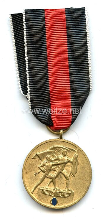 Medaille zur Erinnerung an den 1. Oktober 1938 (Anschluss Sudetenland)