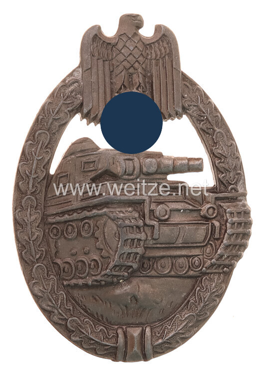Panzerkampfabzeichen in Bronze - small dish