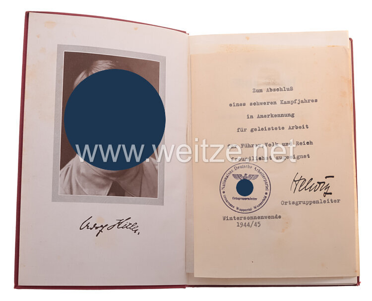 Mein Kampf - Dünndruck / Feldpostausgabe in Druckschrift von 1940 Bild 2