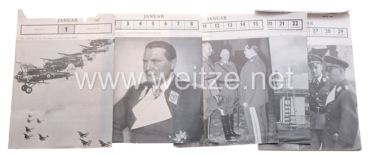 III. Reich Abreiss-Kalender Deutscher Luftschutz 1938,